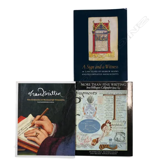 THREE PUBLICATIONS ON MANUSCRIPTS AND CALLIGRAPHY